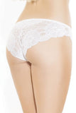 White and Blue Lace High Cut Panty in OS