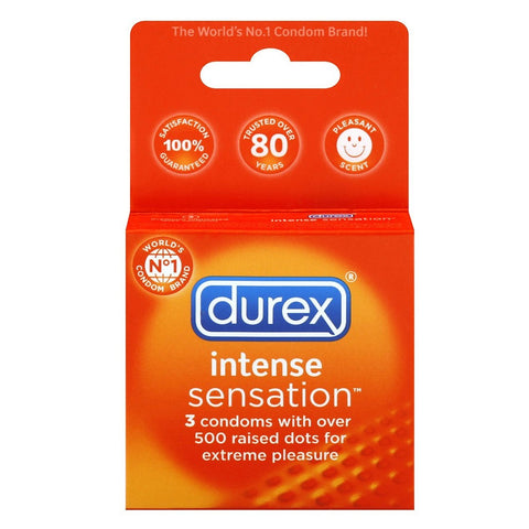 Durex Intense Sensation Condoms in 3 Pack