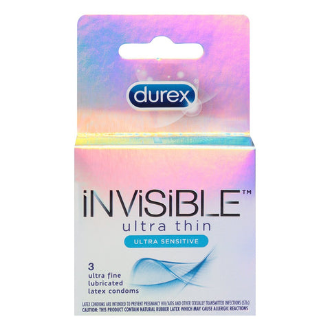 Durex Invisible Condoms in 3 Pack