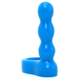 Platinum Silicone The Double Dip 2 Cock Ring Plug in Blue