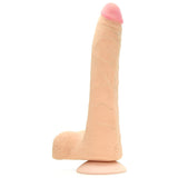 The Realistic 9 Inch Slim UR3 Vac-U-Lock Cock in White