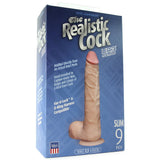 The Realistic 9 Inch Slim UR3 Vac-U-Lock Cock in White