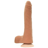 The Realistic 9 Inch Slim UR3 Vac-U-Lock Cock in Brown