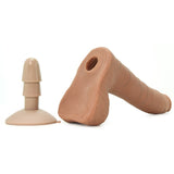 The Realistic 9 Inch Slim UR3 Vac-U-Lock Cock in Brown