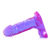 Crystal Jellies 6 Inch Ballsy Super Cock in Purple