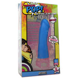 American Pop! Rebel Silicone Vac-U-Lock Dildo in Blue