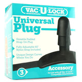 Universal Vac-U-Lock Plug with Strap in Black