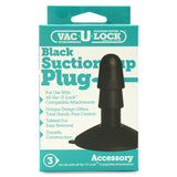 Vac-U-Lock Suction Cup Plug in Black