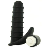 Mood Euphoric Ridged Finger Vibe in Black