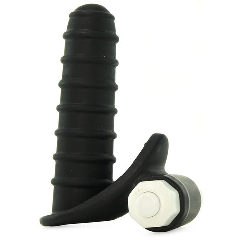 Mood Euphoric Ridged Finger Vibe in Black