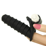 Mood Euphoric Ridged Finger Vibe in Black