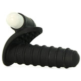 Mood Euphoric Ridged Finger Vibe in Black