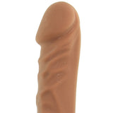 8 Inch ULTRASKYN Super D Dildo in Caramel