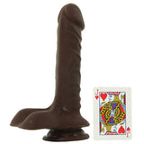 9 Inch ULTRASKYN Super D Dildo in Chocolate