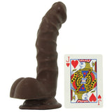 7.5 Inch ULTRASKYN Ragin' D Dildo in Chocolate