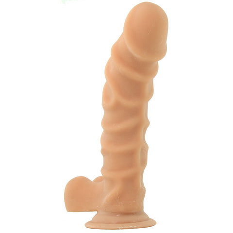 9 Inch ULTRASKYN Ragin' D Dildo in Vanilla