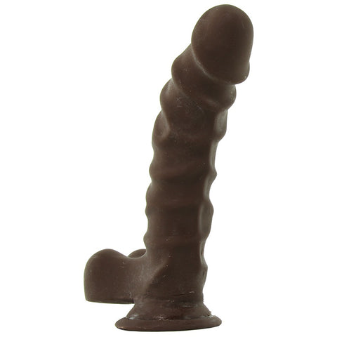 9 Inch ULTRASKYN Ragin' D Dildo in Chocolate