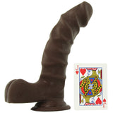 9 Inch ULTRASKYN Ragin' D Dildo in Chocolate