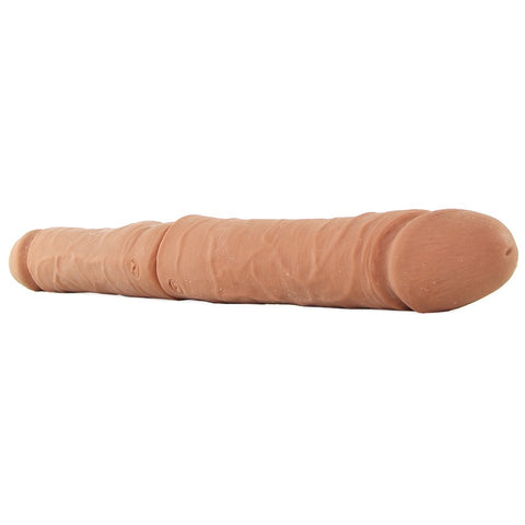 16" ULTRASKYN Double D Dildo in Caramel