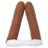 16" ULTRASKYN Double D Dildo in Caramel