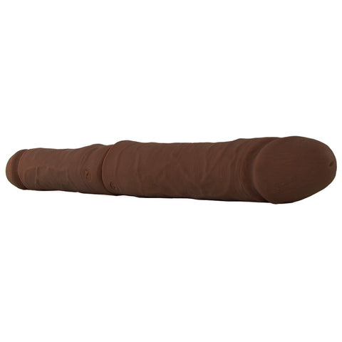 16" ULTRASKYN Double D Dildo in Chocolate