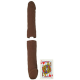 16" ULTRASKYN Double D Dildo in Chocolate