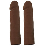 16" ULTRASKYN Double D Dildo in Chocolate