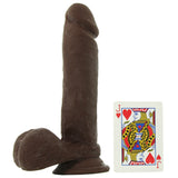 8 Inch ULTRASKYN Perfect D Dildo in Chocolate