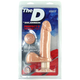 7 Inch ULTRASKYN Perfect D Vibrating Dildo in Vanilla