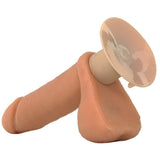 7 Inch ULTRASKYN Vibrating Dildo in Caramel