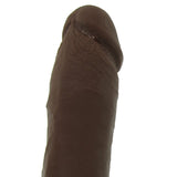 7 Inch ULTRASKYN Perfect D Vibrating Dildo in Chocolate