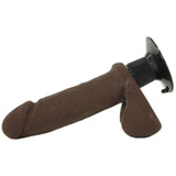 7 Inch ULTRASKYN Perfect D Vibrating Dildo in Chocolate