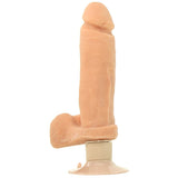 8 Inch ULTRASKYN Perfect D Vibrating Dildo in Vanilla