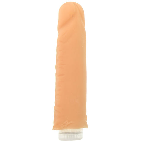 7 Inch ULTRASKYN Shakin' D Vibrating Dildo in Vanilla