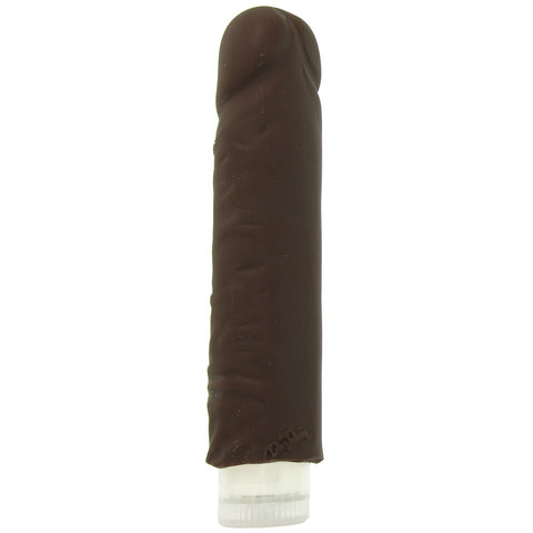 7 Inch ULTRASKYN Shakin' D Vibrating Dildo in Chocolate