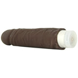 7 Inch ULTRASKYN Shakin' D Vibrating Dildo in Chocolate