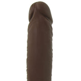 9 Inch ULTRASKYN Shakin' D Vibrating Dildo in Chocolate