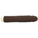 9 Inch ULTRASKYN Shakin' D Vibrating Dildo in Chocolate