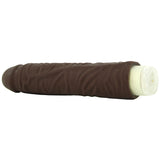 9 Inch ULTRASKYN Shakin' D Vibrating Dildo in Chocolate