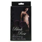 Black Rose Blooming Ben Wa Balls in Purple