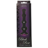 Violet Gems Glass Wand in Black