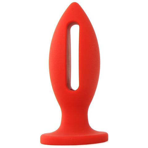 Kink Lube Luge 4" Silicone Plug in Red