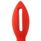 Kink Lube Luge 4" Silicone Plug in Red