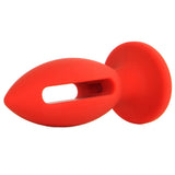 Kink Lube Luge 4" Silicone Plug in Red
