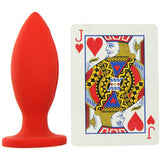 Kink Lube Luge 4" Silicone Plug in Red