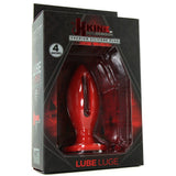 Kink Lube Luge 4" Silicone Plug in Red