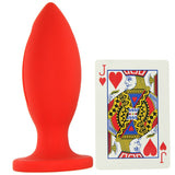 Kink Lube Luge 5" Silicone Plug in Red