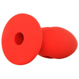 Kink Lube Luge 6" Silicone Plug in Red