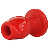 Kink Explore Hollow Silicone 3.5" Plug in Red