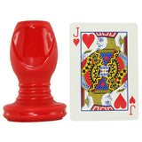 Kink Explore Hollow Silicone 3.5" Plug in Red